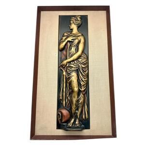 Vintage Art Nouveau Nymph Bas-Relief Bronze Goujon Innocents Fountain Paris